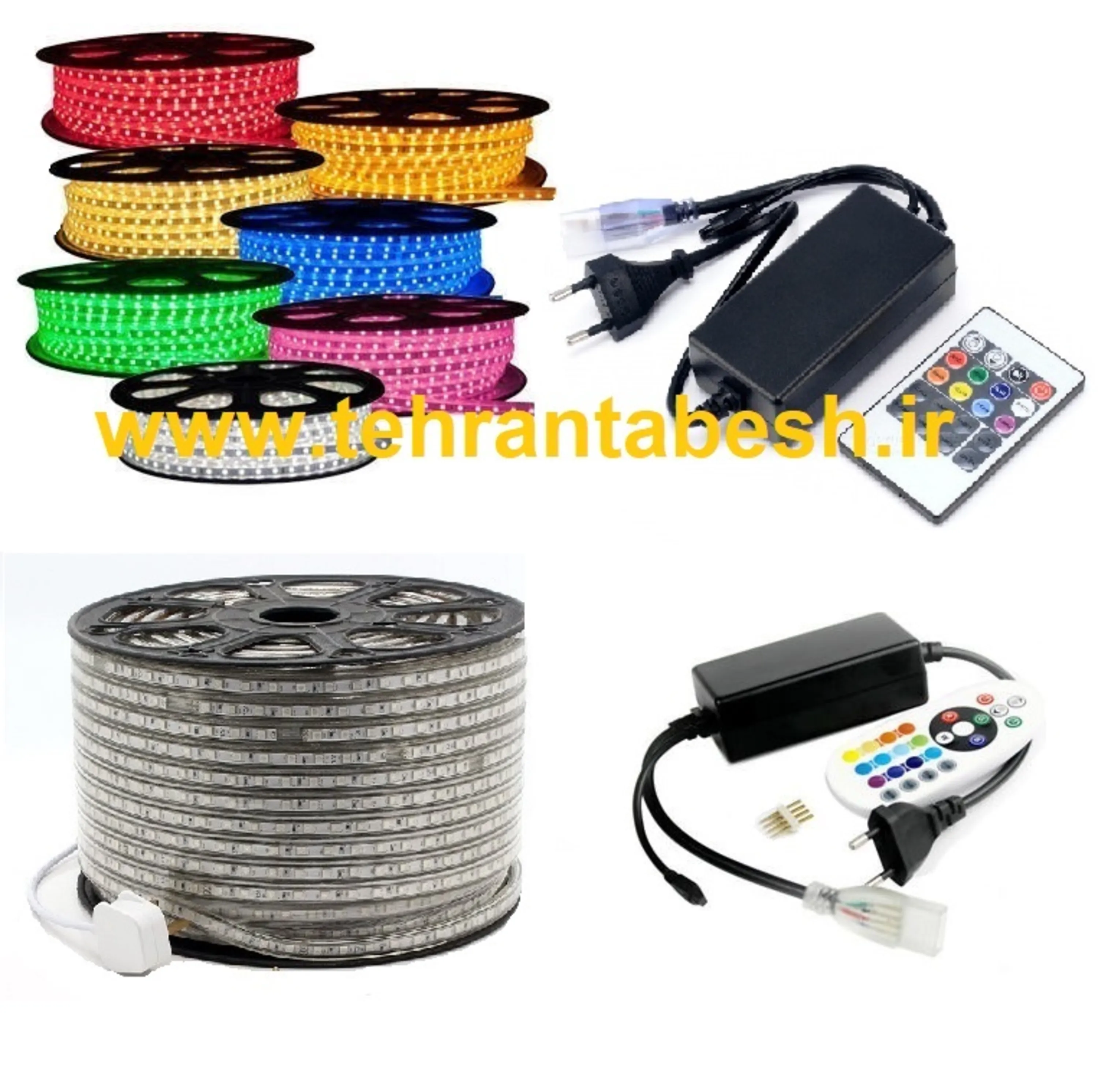 ریسه نور مخفی7رنگrgb